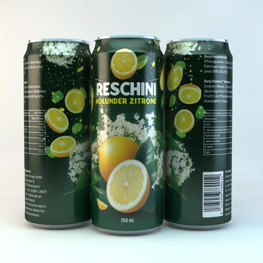 Design für Energydrinks